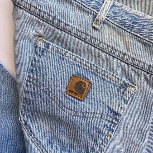 Carhartt B18 STW Traditional Fit Light Blue Denim Work Jeans Mens Size 40 x 30 - Picture 5 of 5